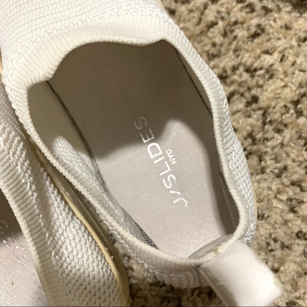 J/Slides White Hilo Platform Slip-On Sneaker 7.5 - image 8